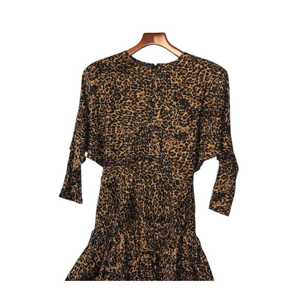 Vintage St. Gillian 100 % Silk leopard Dress US 4 - Picture 8 of 8